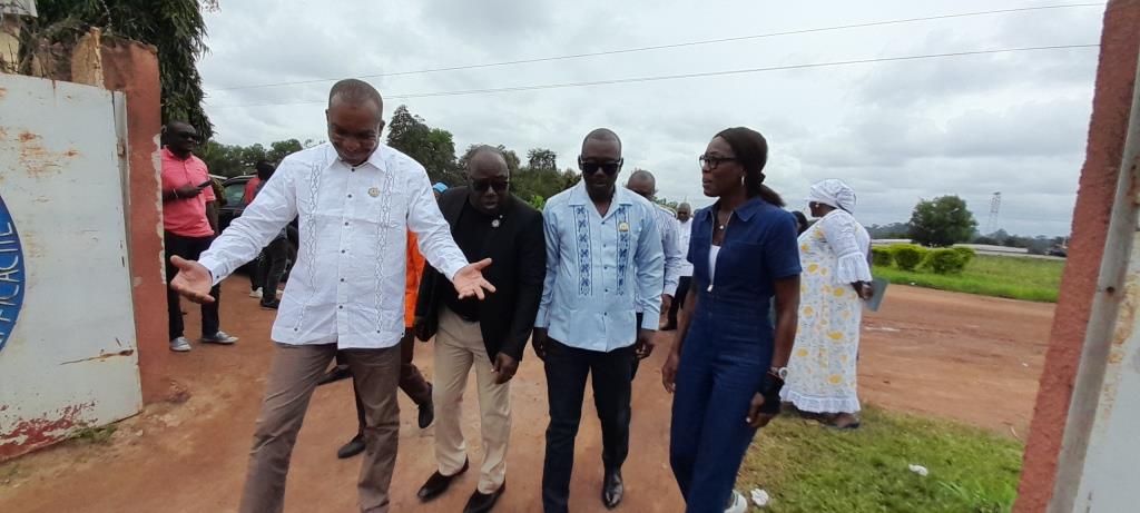 La Soeur Ainée du Président Tidjane THIAM à la mairie de Djebonoua